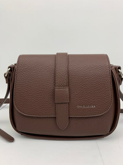 ZURICH BROWN - Faux leather crossbody bag