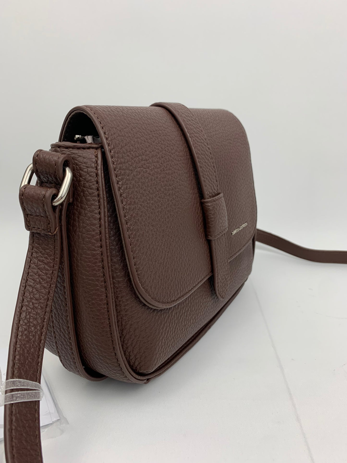 ZURICH BROWN - Faux leather crossbody bag