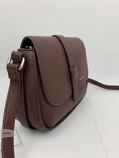 ZURICH BROWN - Faux leather crossbody bag