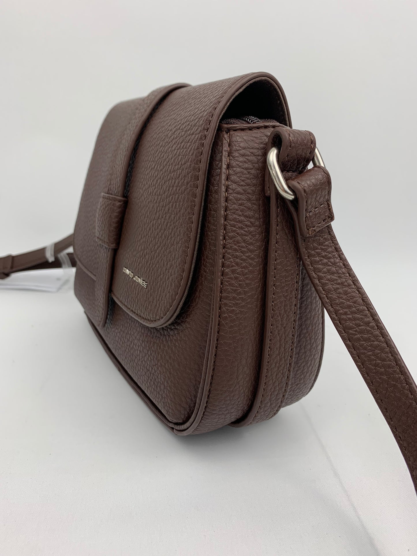 ZURICH BROWN - Faux leather crossbody bag