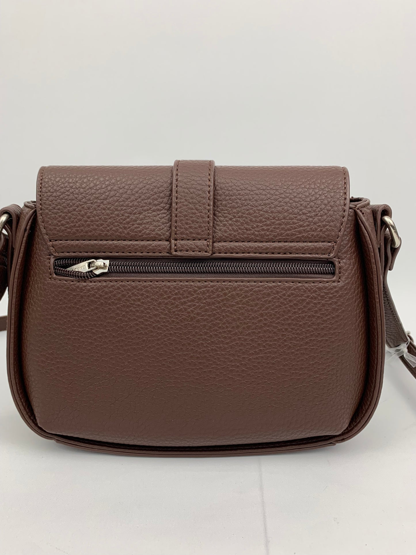 ZURICH BROWN - Faux leather crossbody bag