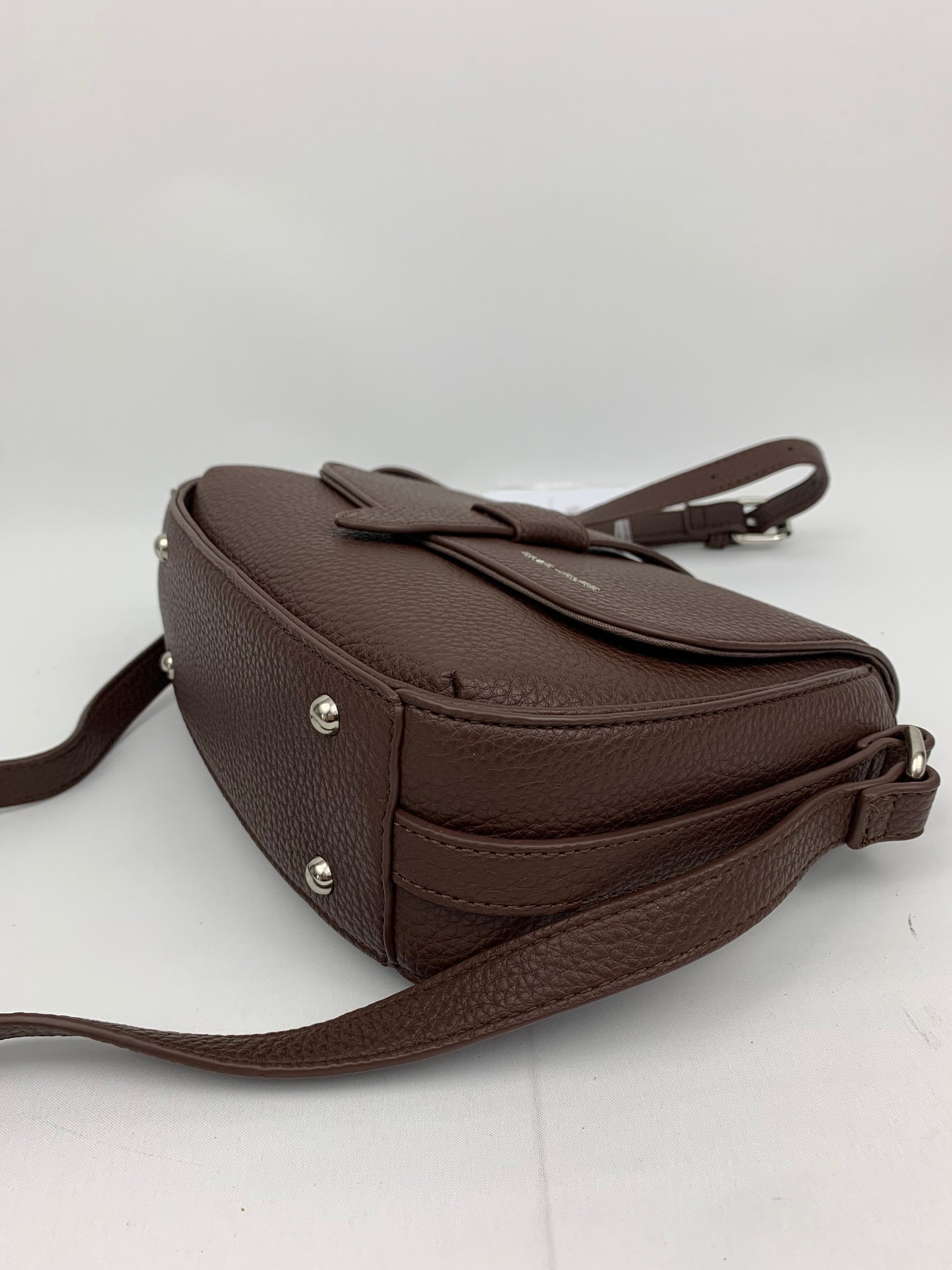 ZURICH BROWN - Faux leather crossbody bag