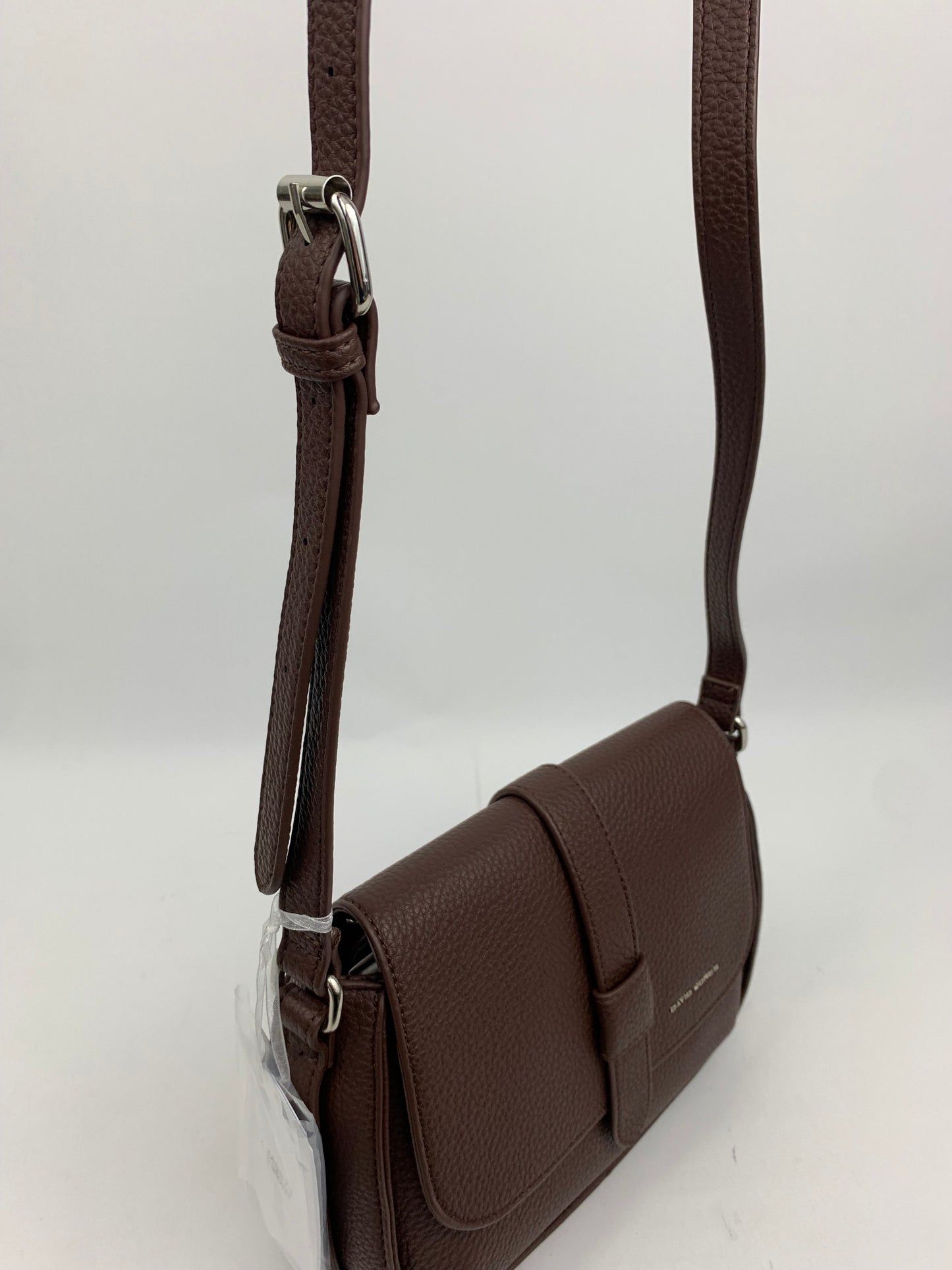 ZURICH BROWN - Faux leather crossbody bag
