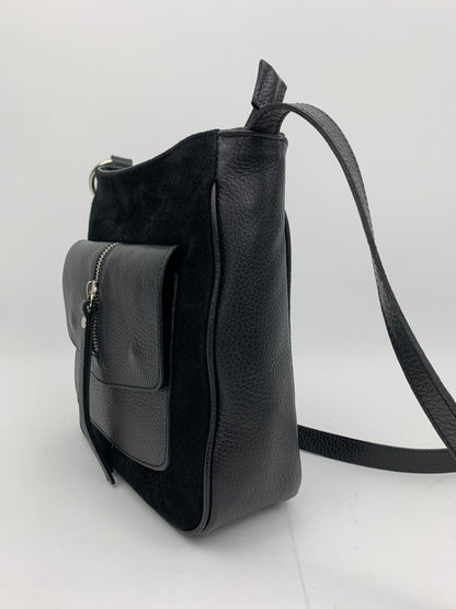 LISBON - real leather with suede crossbody bag
