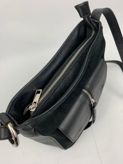 LISBON - real leather with suede crossbody bag