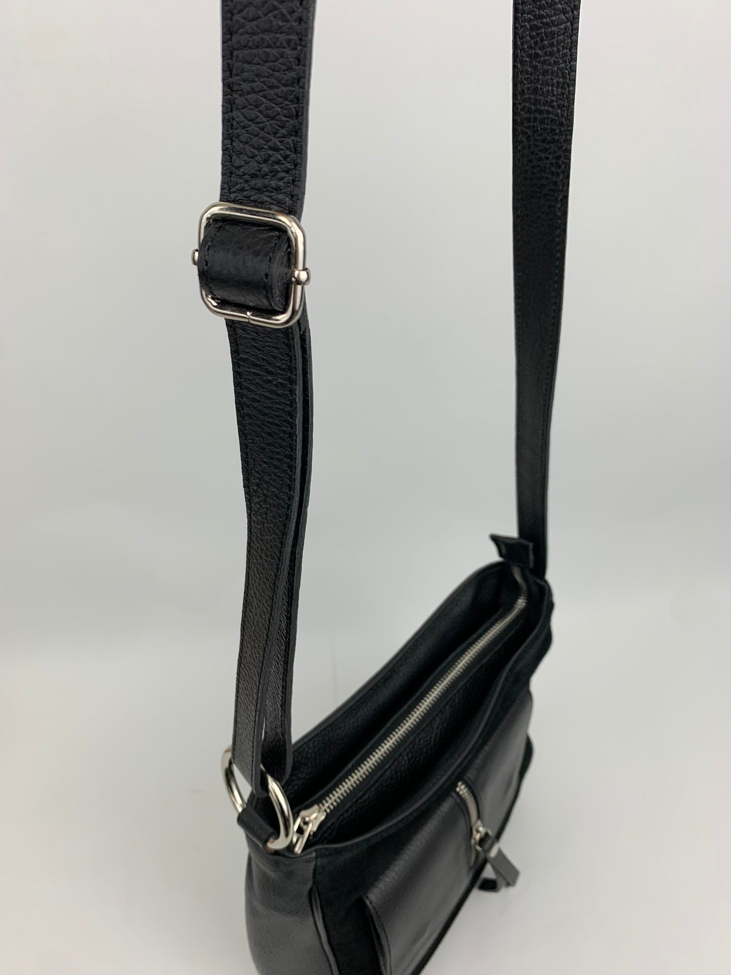 LISBON - real leather with suede crossbody bag