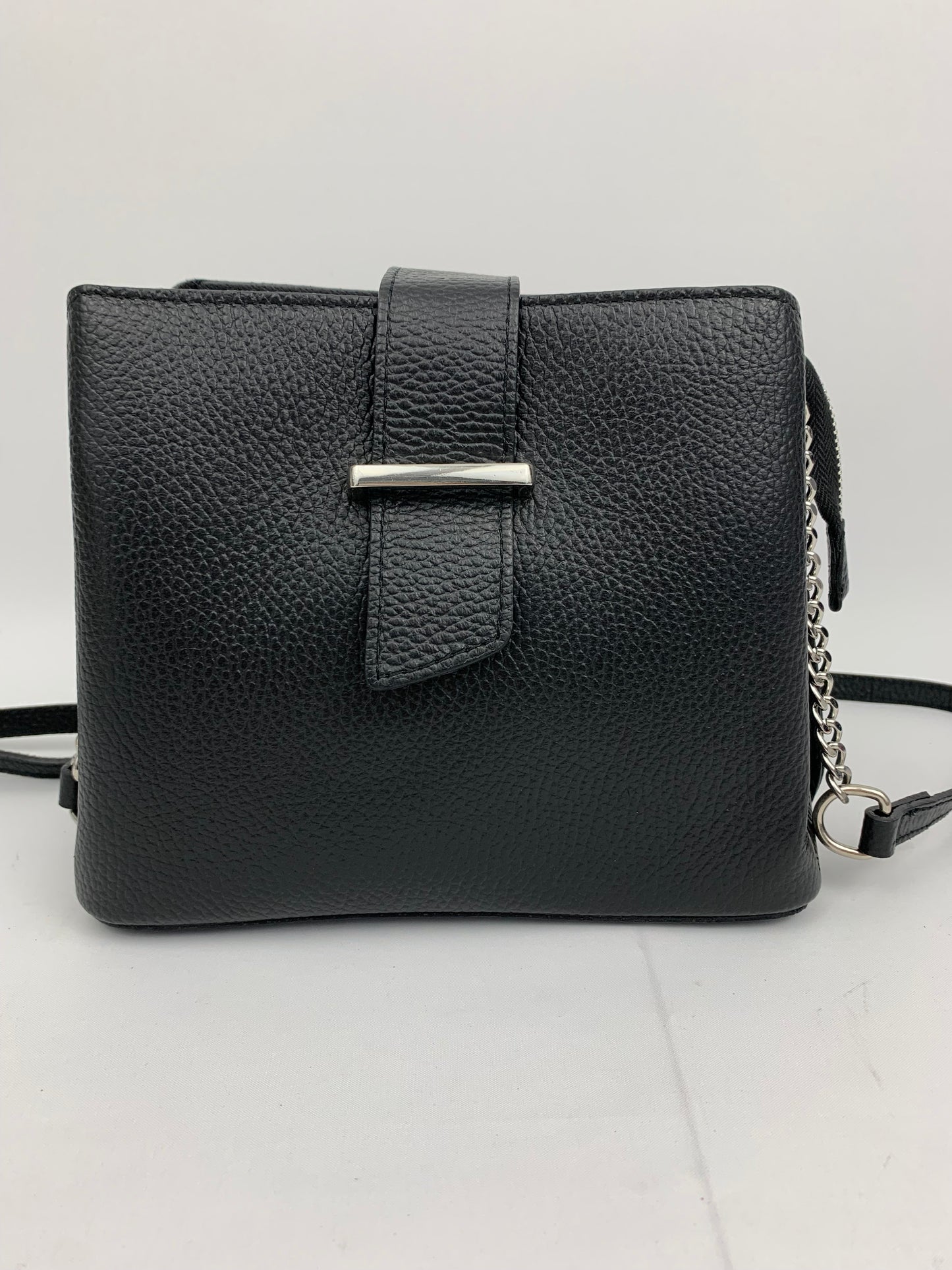MILAN BLACK - Italian Genuine leather shoulder bag