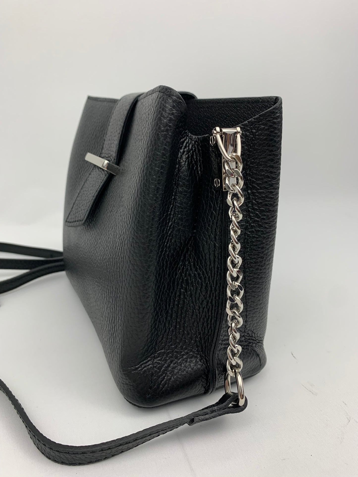 MILAN BLACK - Italian Genuine leather shoulder bag
