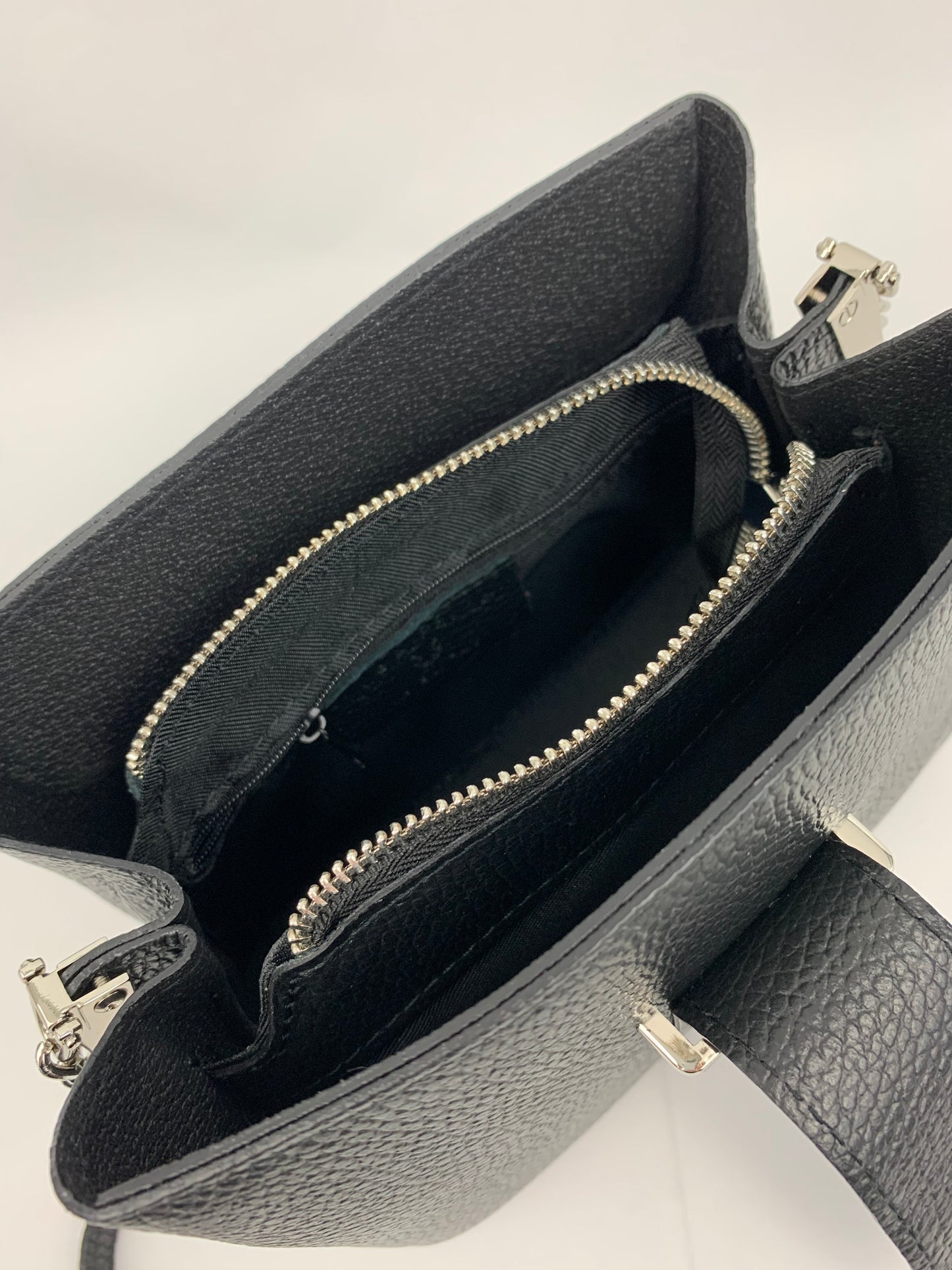 MILAN BLACK - Italian Genuine leather shoulder bag
