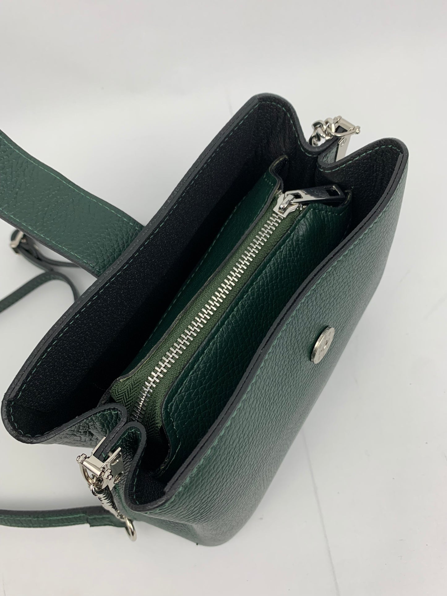 MILAN GREEN - Italian Genuine leather shoulder bag