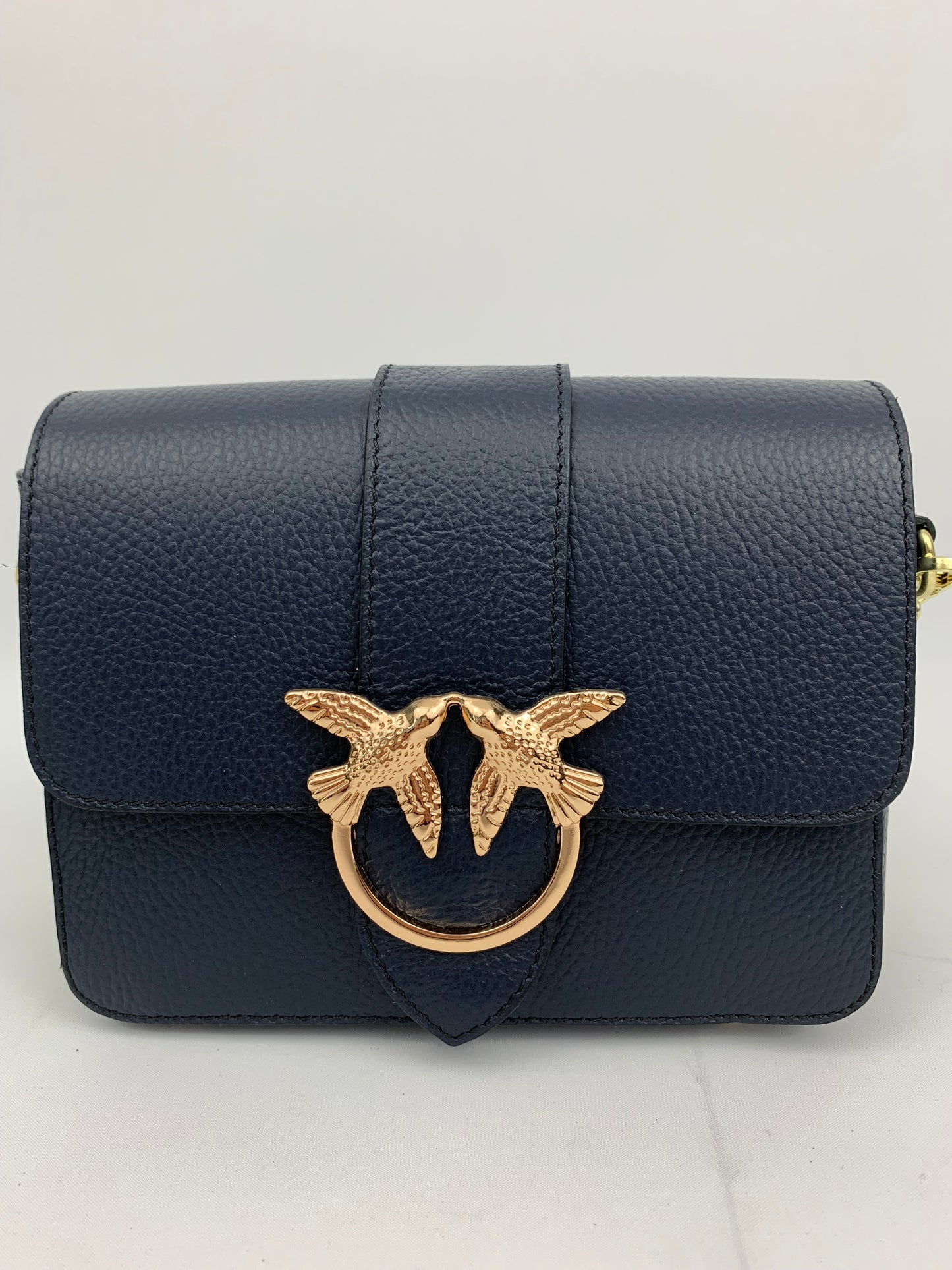 VENICE NAVY - Italian Genuine leather crossbody bag - navy