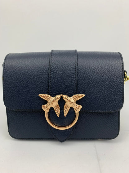 VENICE NAVY - Italian Genuine leather crossbody bag - navy