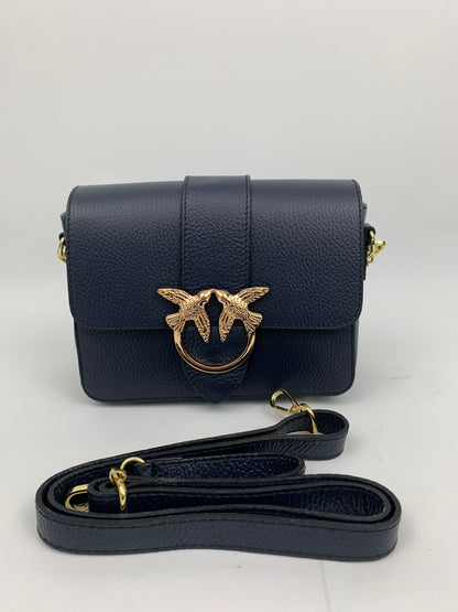 VENICE NAVY - Italian Genuine leather crossbody bag - navy