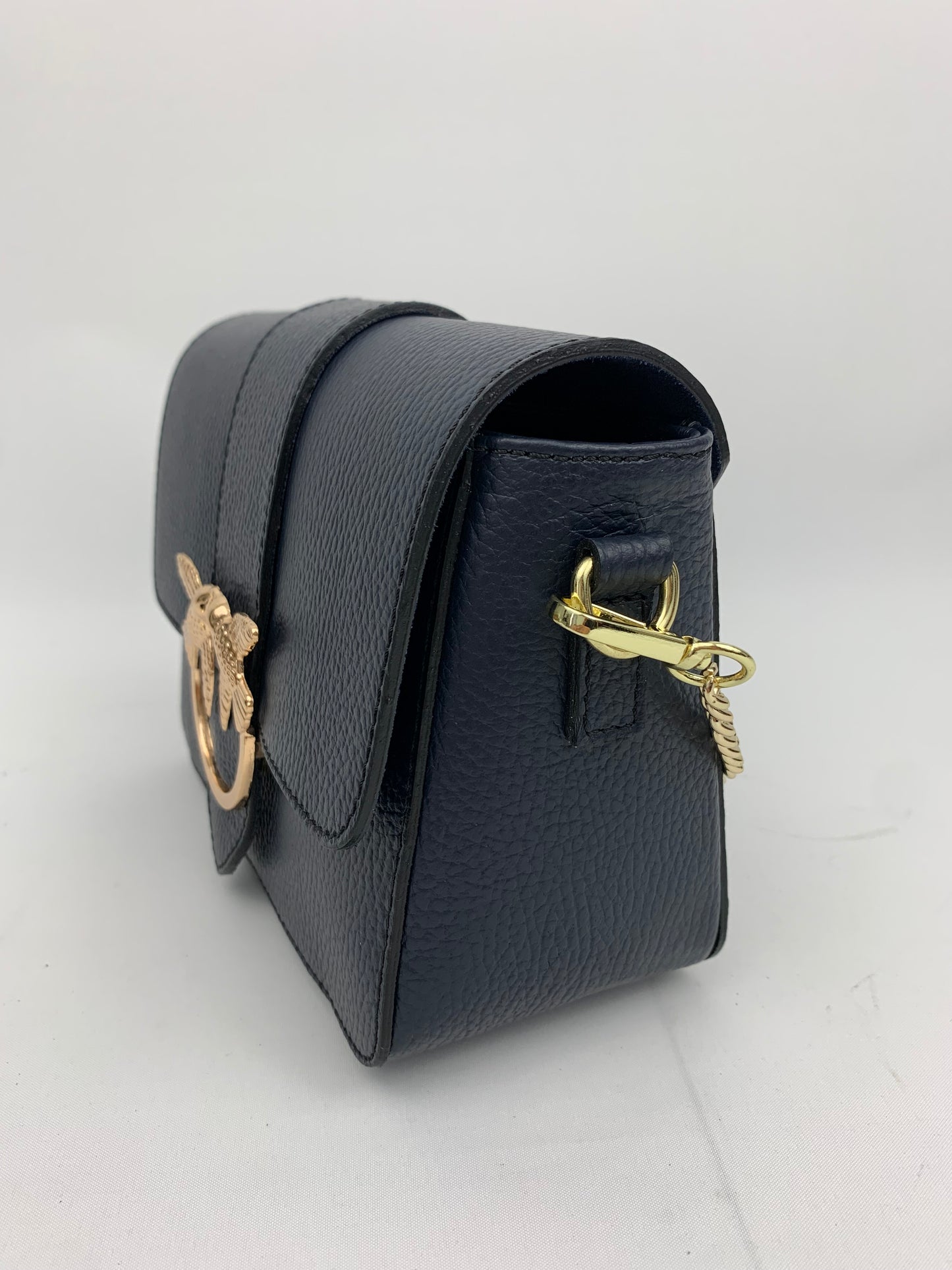 VENICE NAVY - Italian Genuine leather crossbody bag - navy