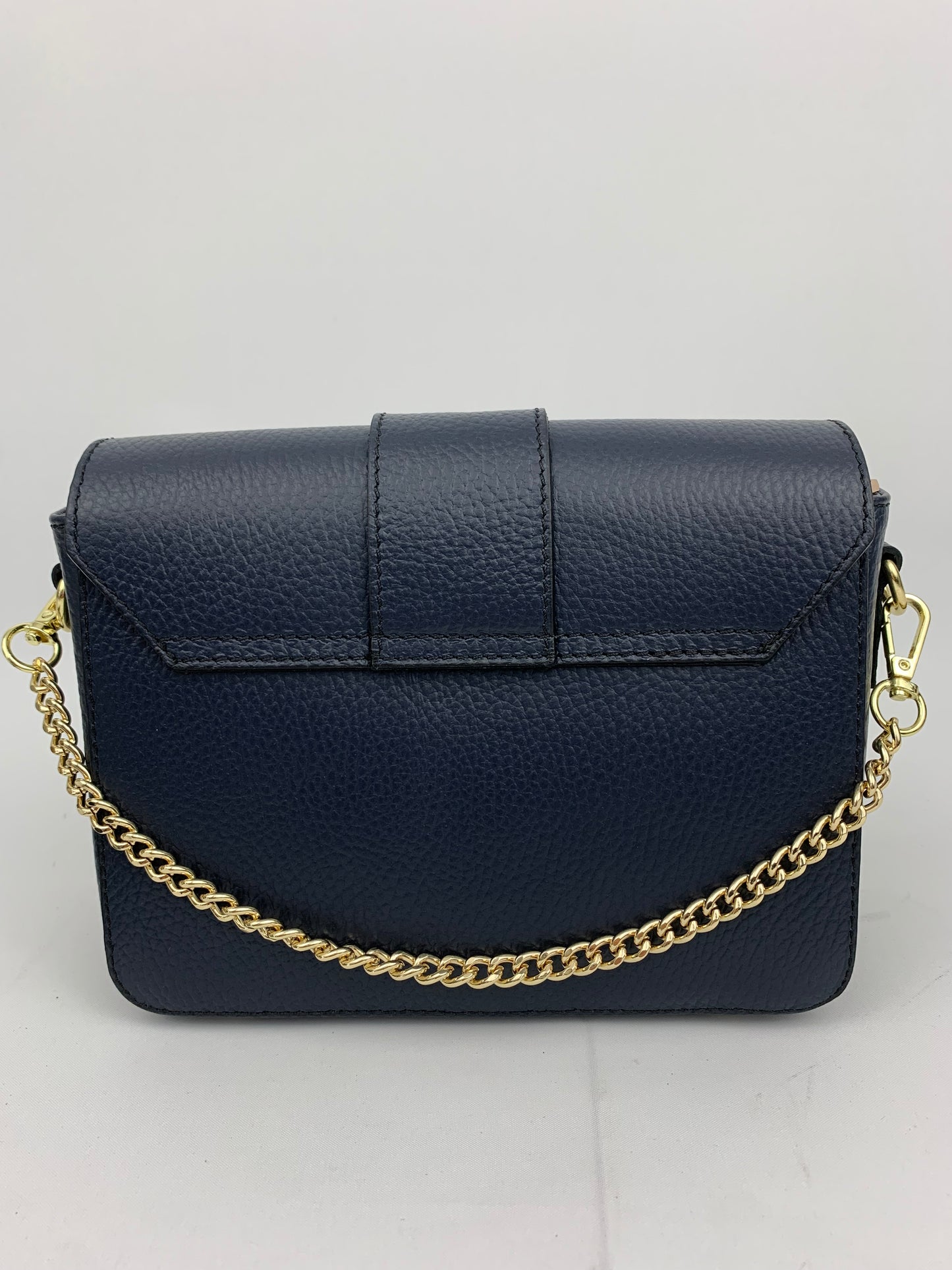 VENICE NAVY - Italian Genuine leather crossbody bag - navy