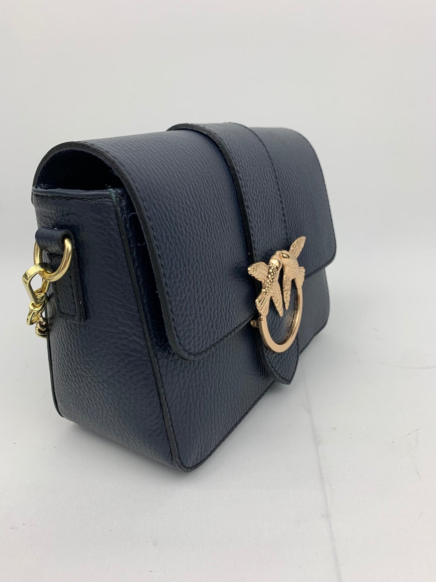 VENICE NAVY - Italian Genuine leather crossbody bag - navy