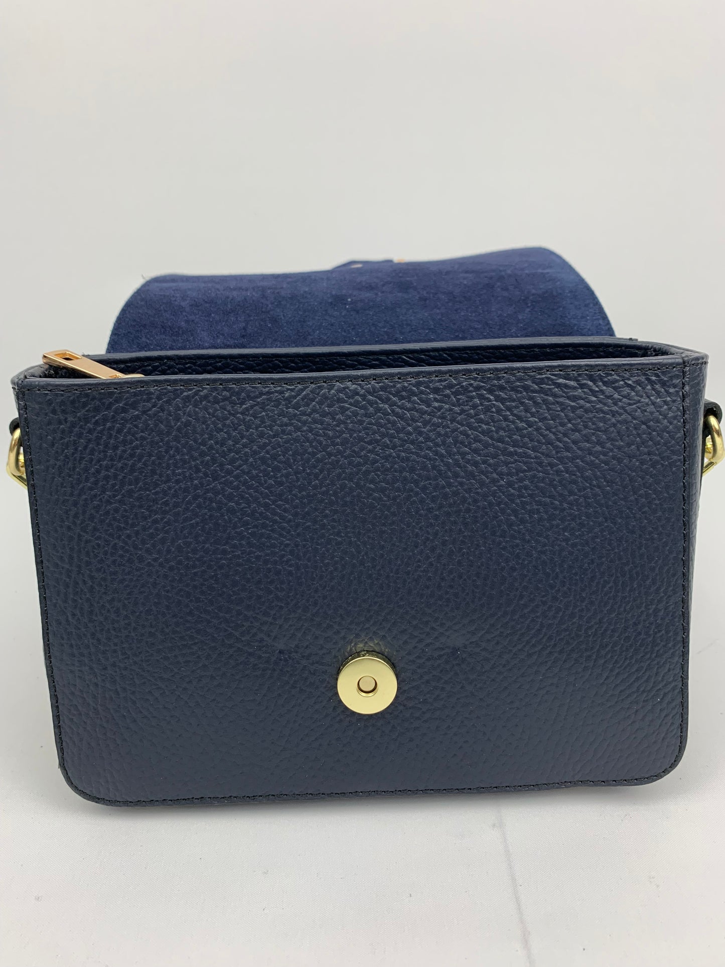 VENICE NAVY - Italian Genuine leather crossbody bag - navy