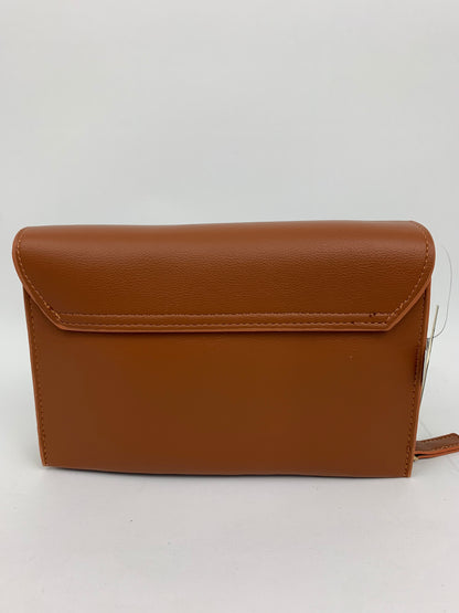 MUNICH BROWN - faux leather shoulder/crossbody bag small