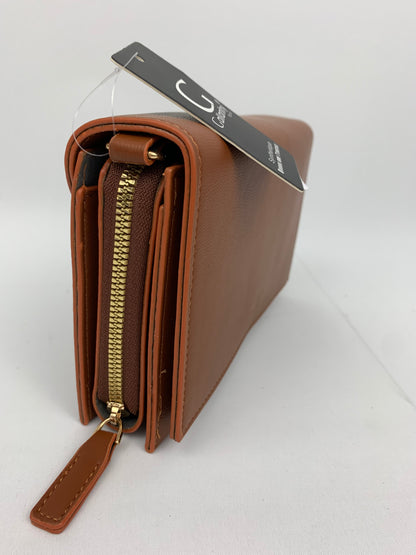 MUNICH BROWN - faux leather shoulder/crossbody bag small