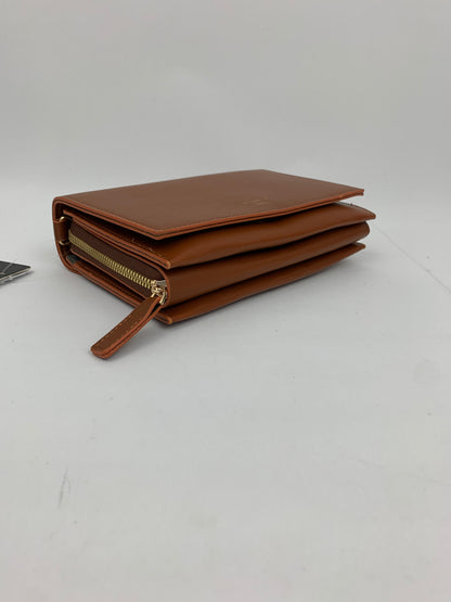 MUNICH BROWN - faux leather shoulder/crossbody bag small