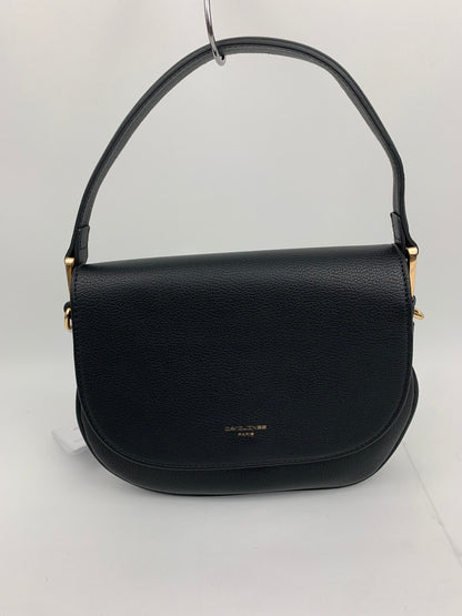 SOFIA BLACK - quality faux leather shoulder/crossbody handbag