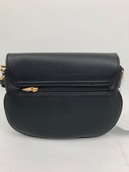 SOFIA BLACK - quality faux leather shoulder/crossbody handbag