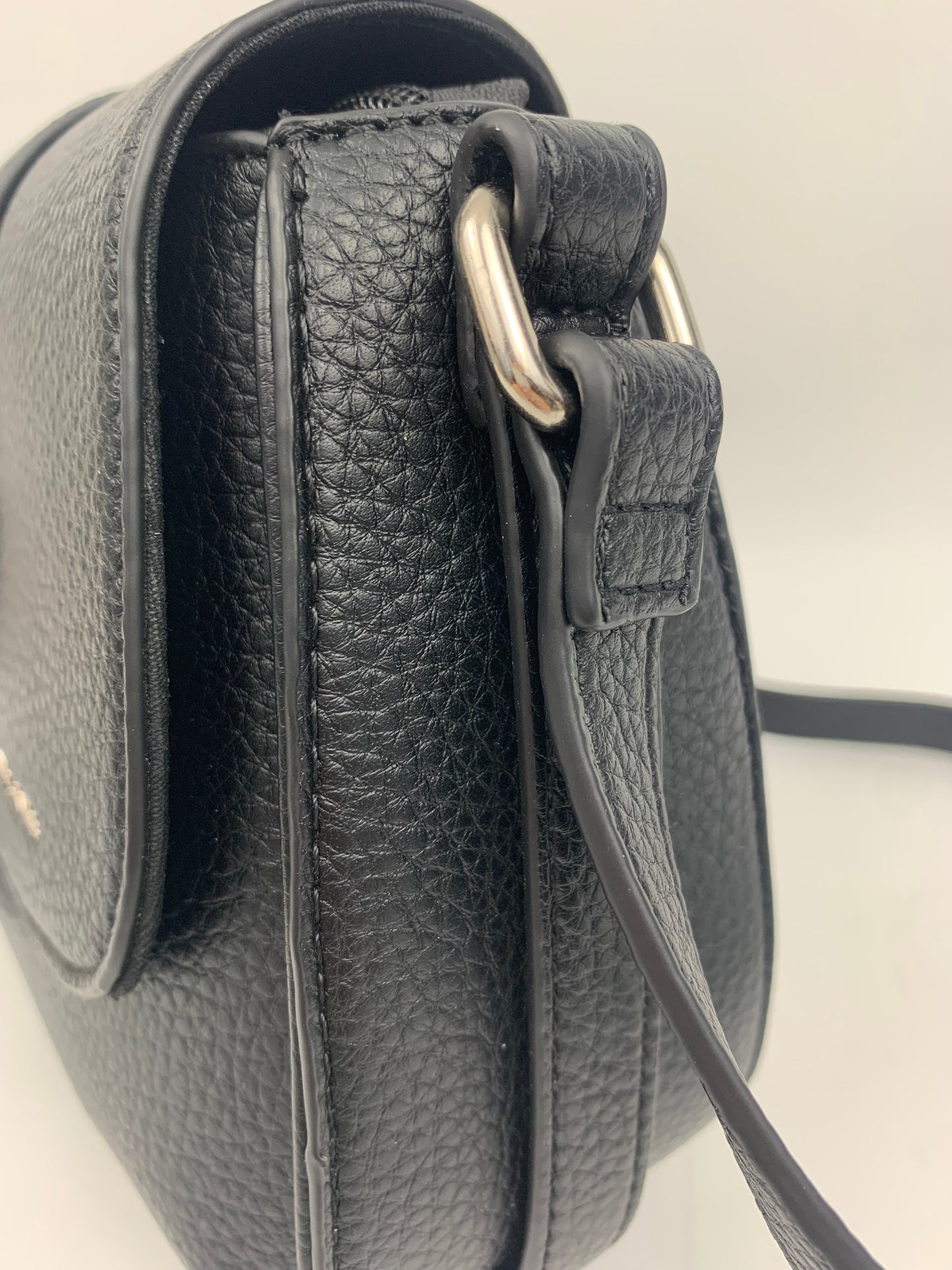 ZURICH BLACK - Faux leather crossbody bag