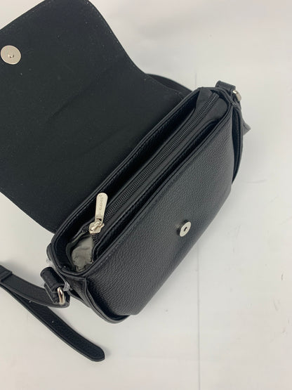 ZURICH BLACK - Faux leather crossbody bag