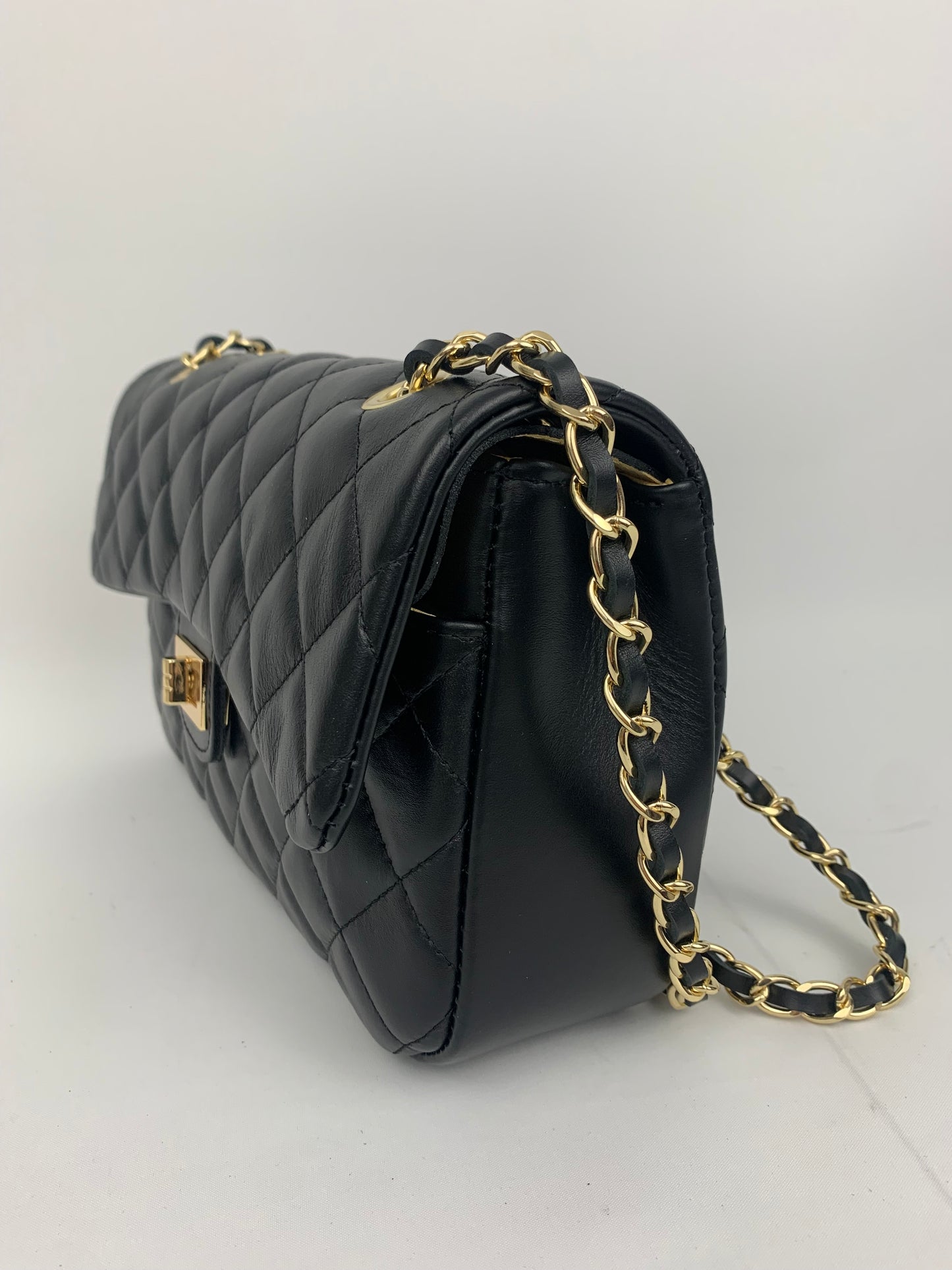 LONDON - Genuine leather shoulder chain strap bag