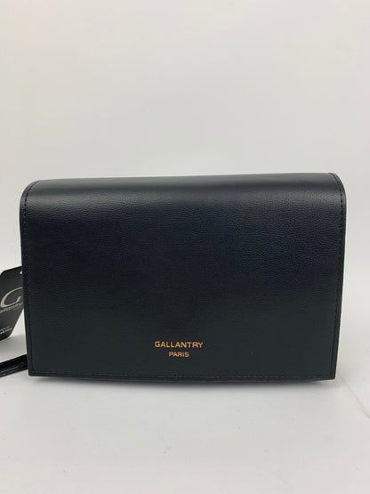 MUNICH BLACK - faux leather shoulder/crossbody bag small