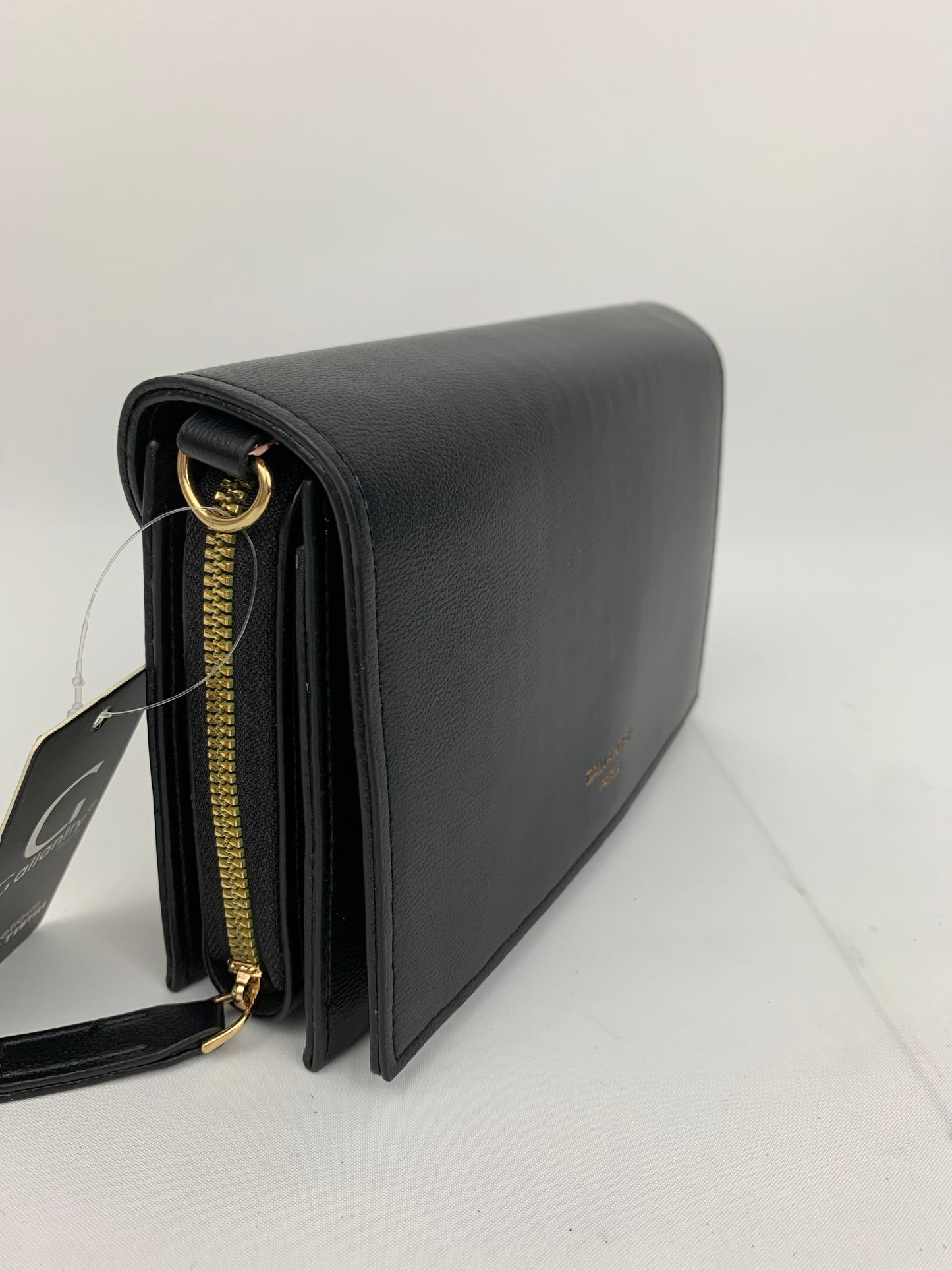 MUNICH BLACK - faux leather shoulder/crossbody bag small