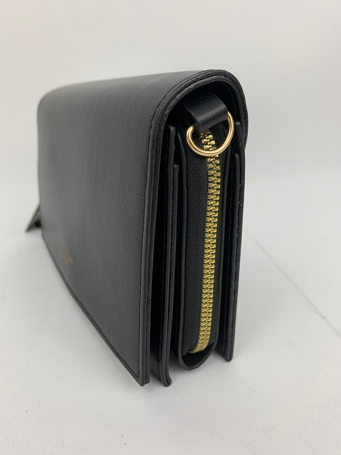 MUNICH BLACK - faux leather shoulder/crossbody bag small