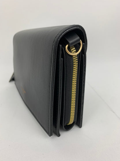 MUNICH BLACK - faux leather shoulder/crossbody bag small