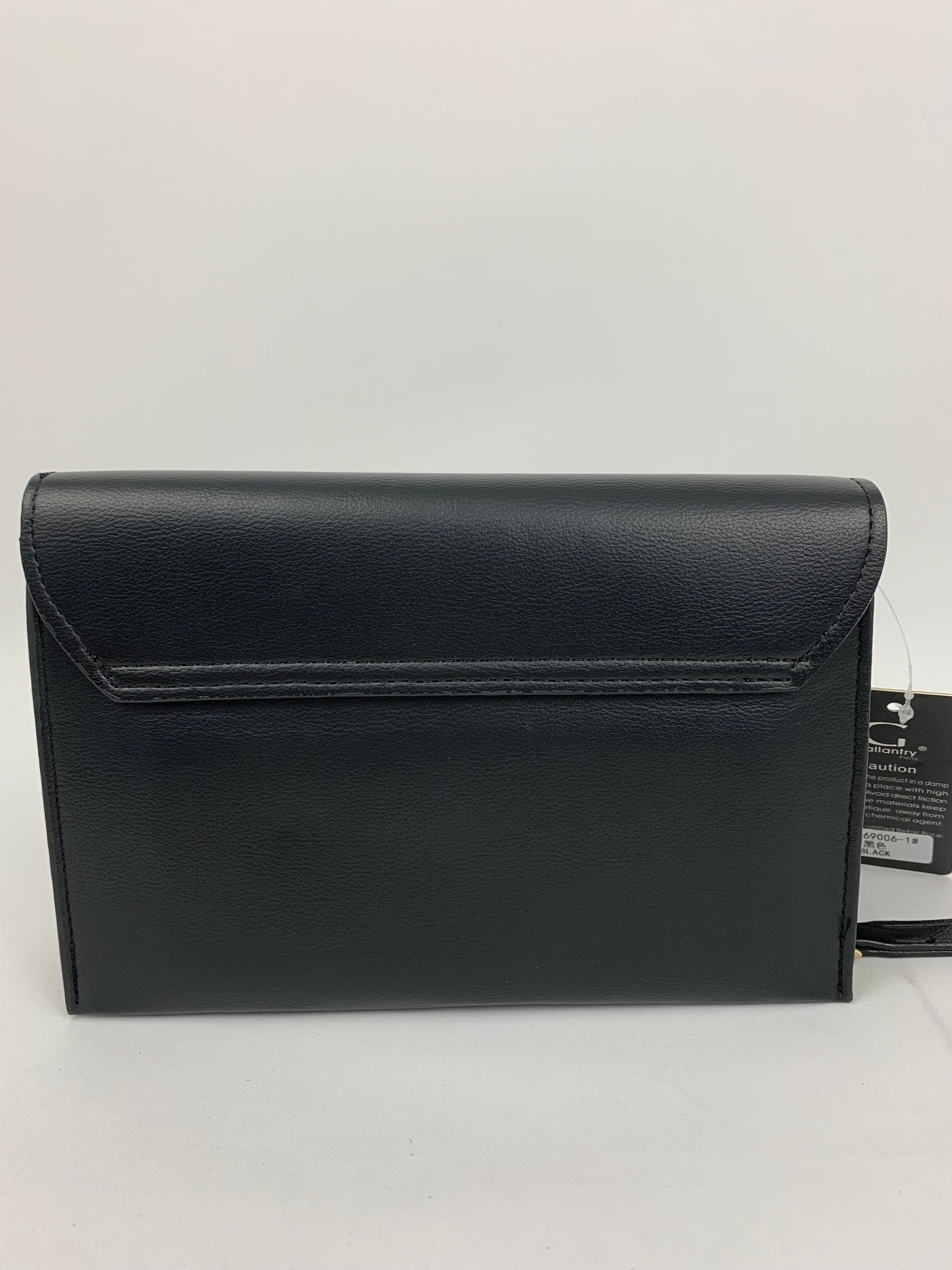 MUNICH BLACK - faux leather shoulder/crossbody bag small
