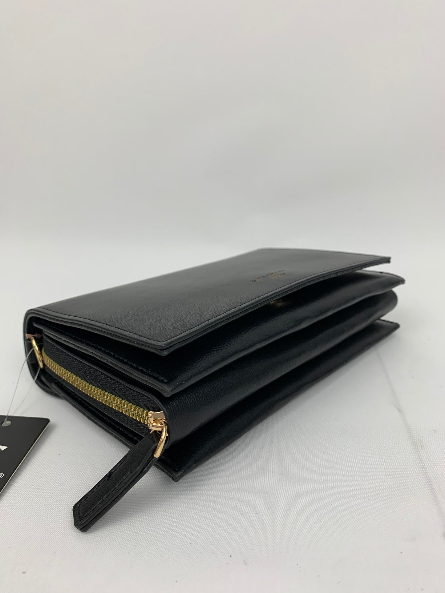 MUNICH BLACK - faux leather shoulder/crossbody bag small