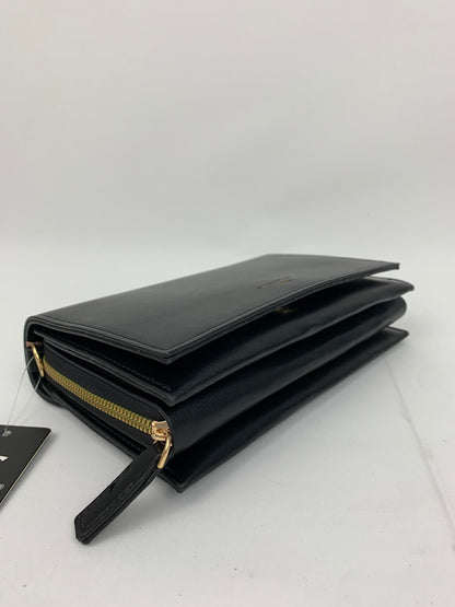 MUNICH BLACK - faux leather shoulder/crossbody bag small