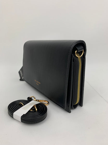 MUNICH BLACK - faux leather shoulder/crossbody bag small