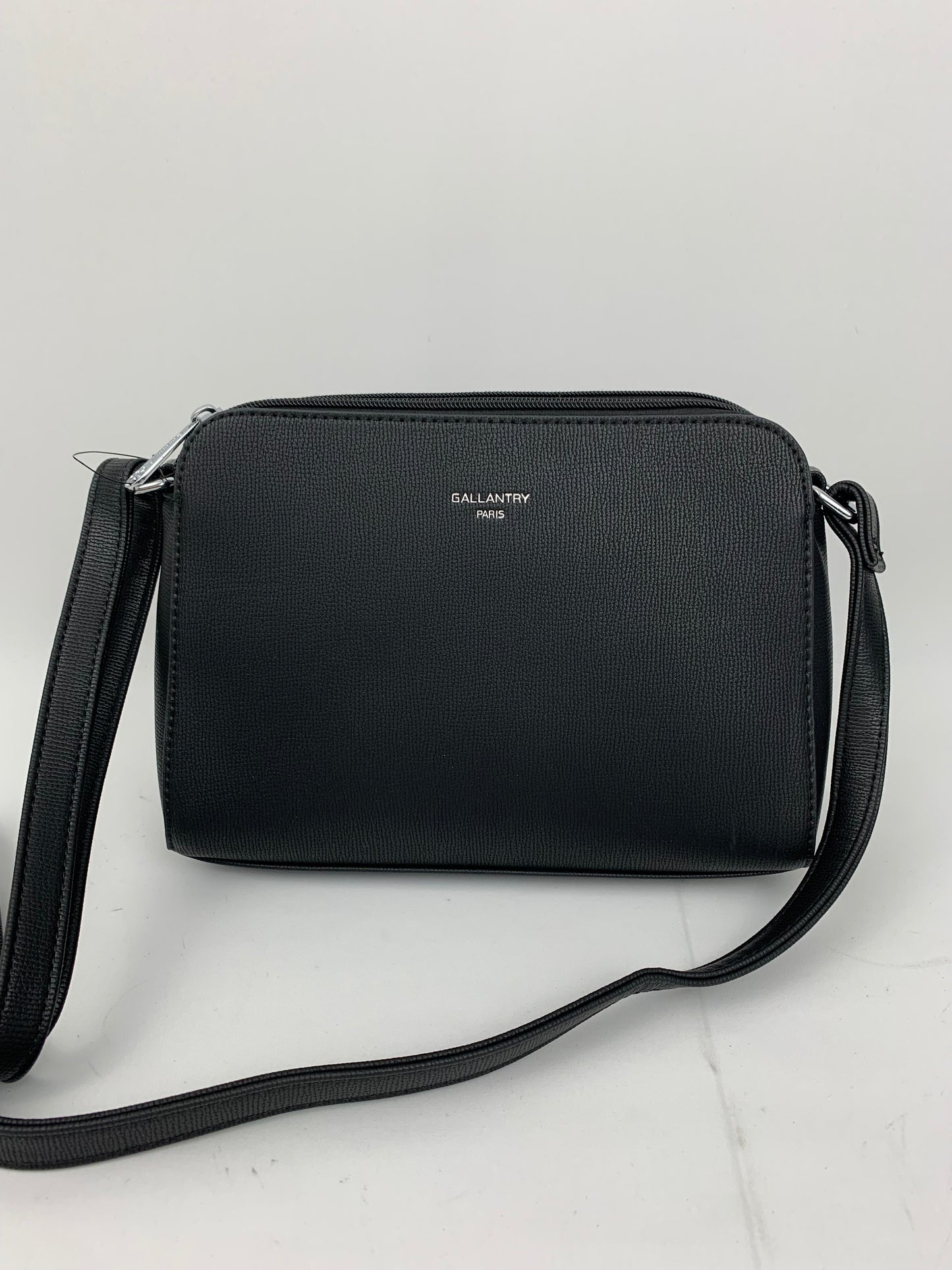 NEW JERSEY BLACK - faux leather middle size crossbody bag