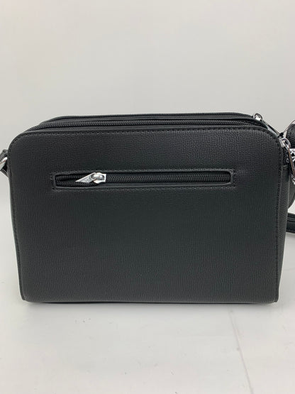 NEW JERSEY BLACK - faux leather middle size crossbody bag