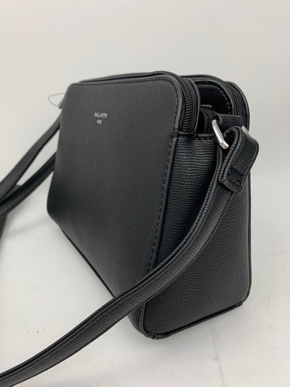 NEW JERSEY BLACK - faux leather middle size crossbody bag