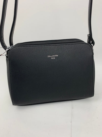 NEW JERSEY BLACK - faux leather middle size crossbody bag