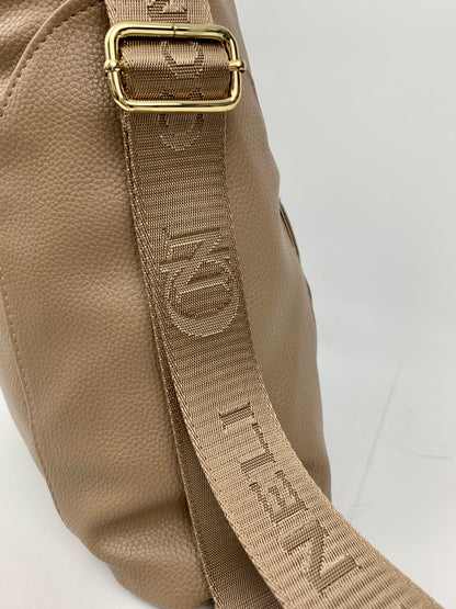 VERONA TAUPE- Soft faux leather shoulder bag large