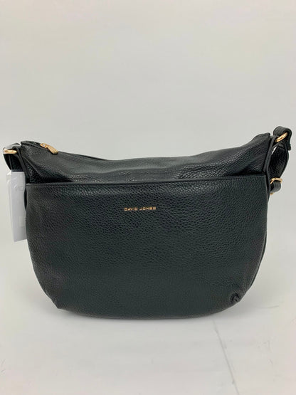 MADRID BLACK - Soft faux leather middle size shoulder / crossbody bag