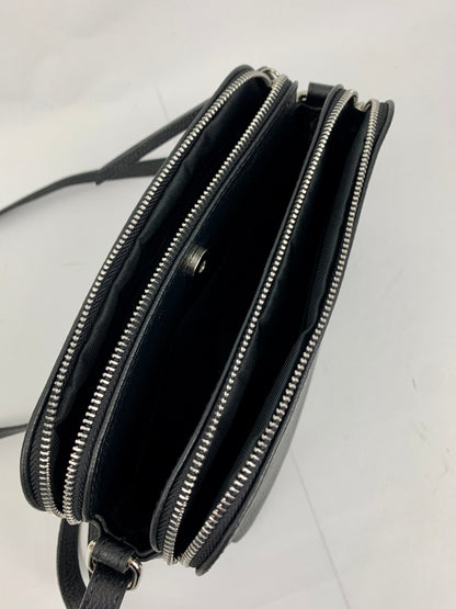 GENOA - Italian Genuine leather crossbody bag - black