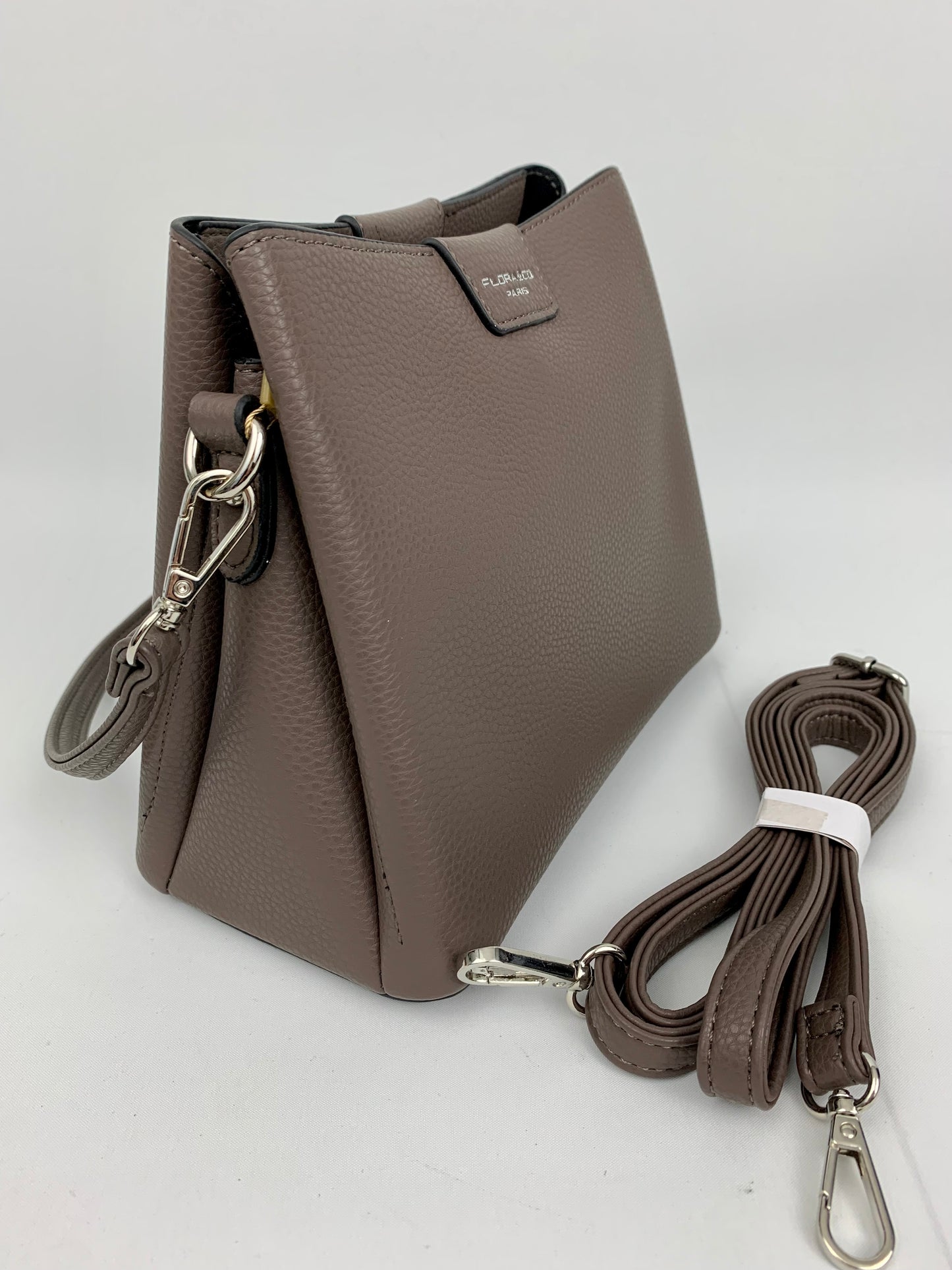 Amsterdam taupe faux leather crossbody/ shoulder handbag I Selective Ireland