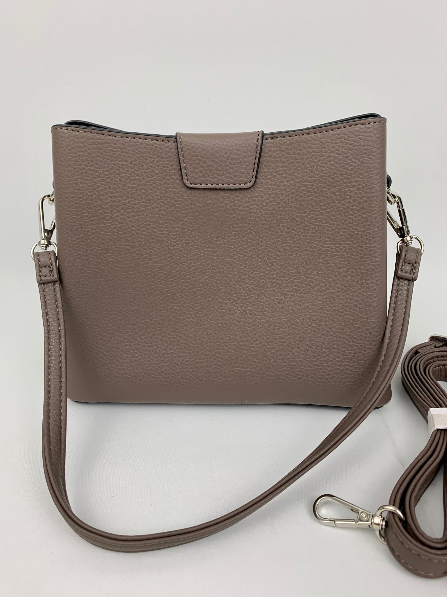 Amsterdam taupe faux leather crossbody/ shoulder handbag I Selective Ireland