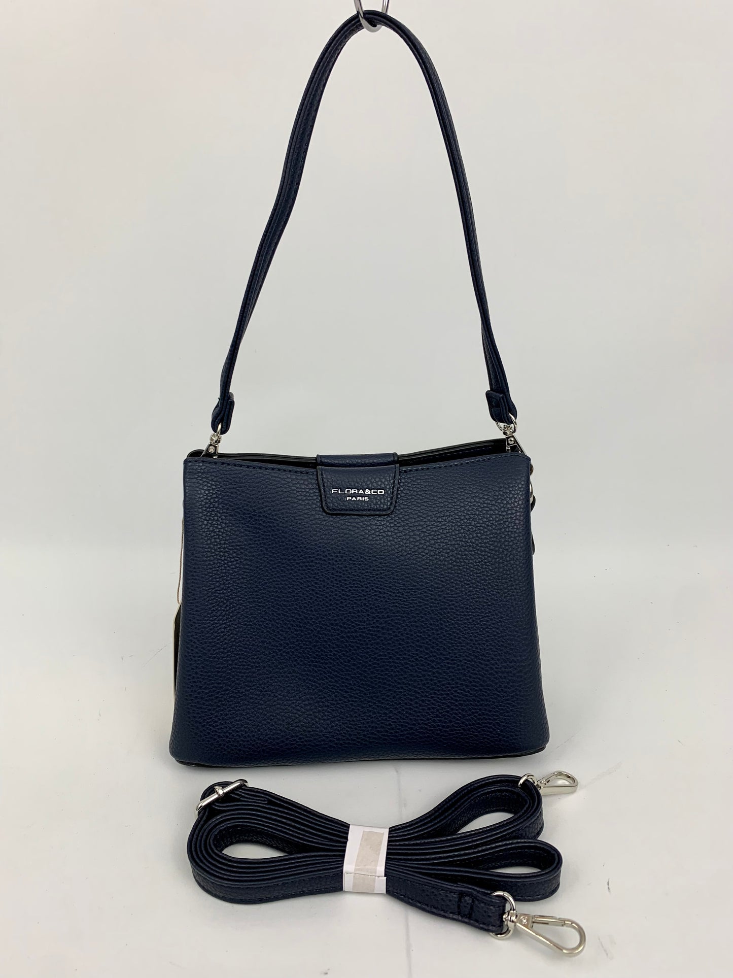 Amsterdam navy faux leather crossbody/ shoulder handbag I Selective Ireland