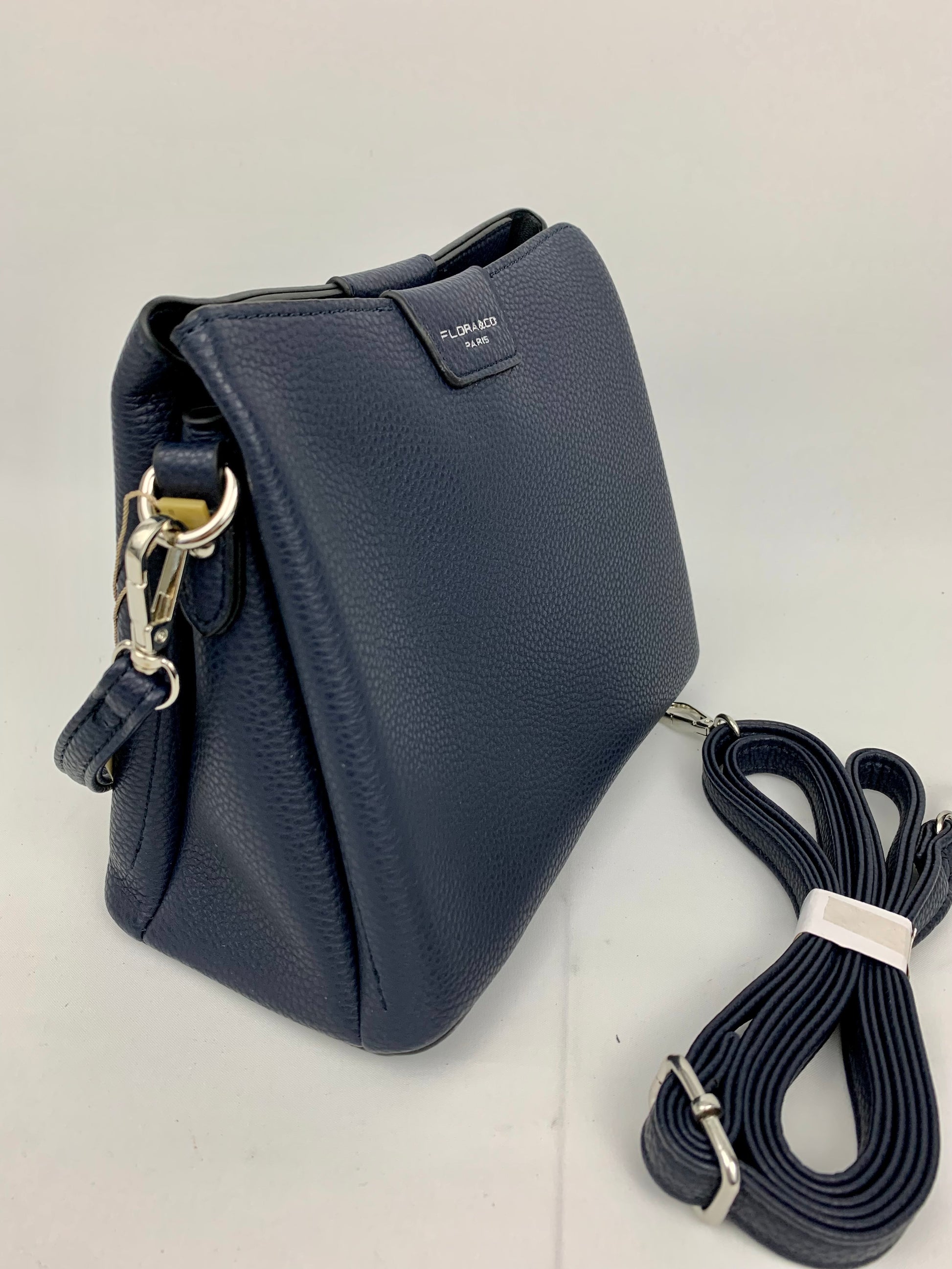 Amsterdam navy faux leather crossbody/ shoulder handbag I Selective Ireland