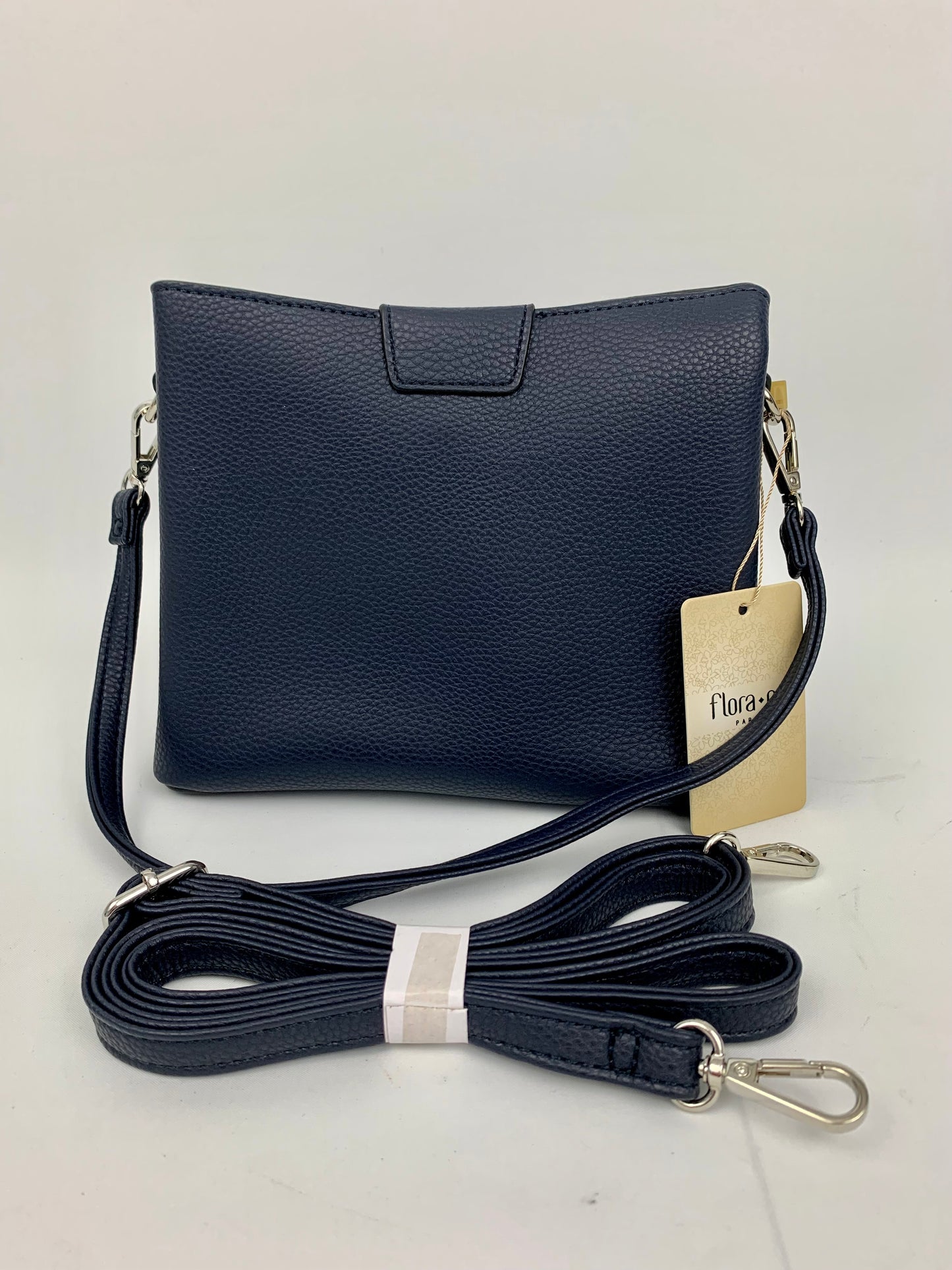 Amsterdam navy faux leather crossbody/ shoulder handbag I Selective Ireland