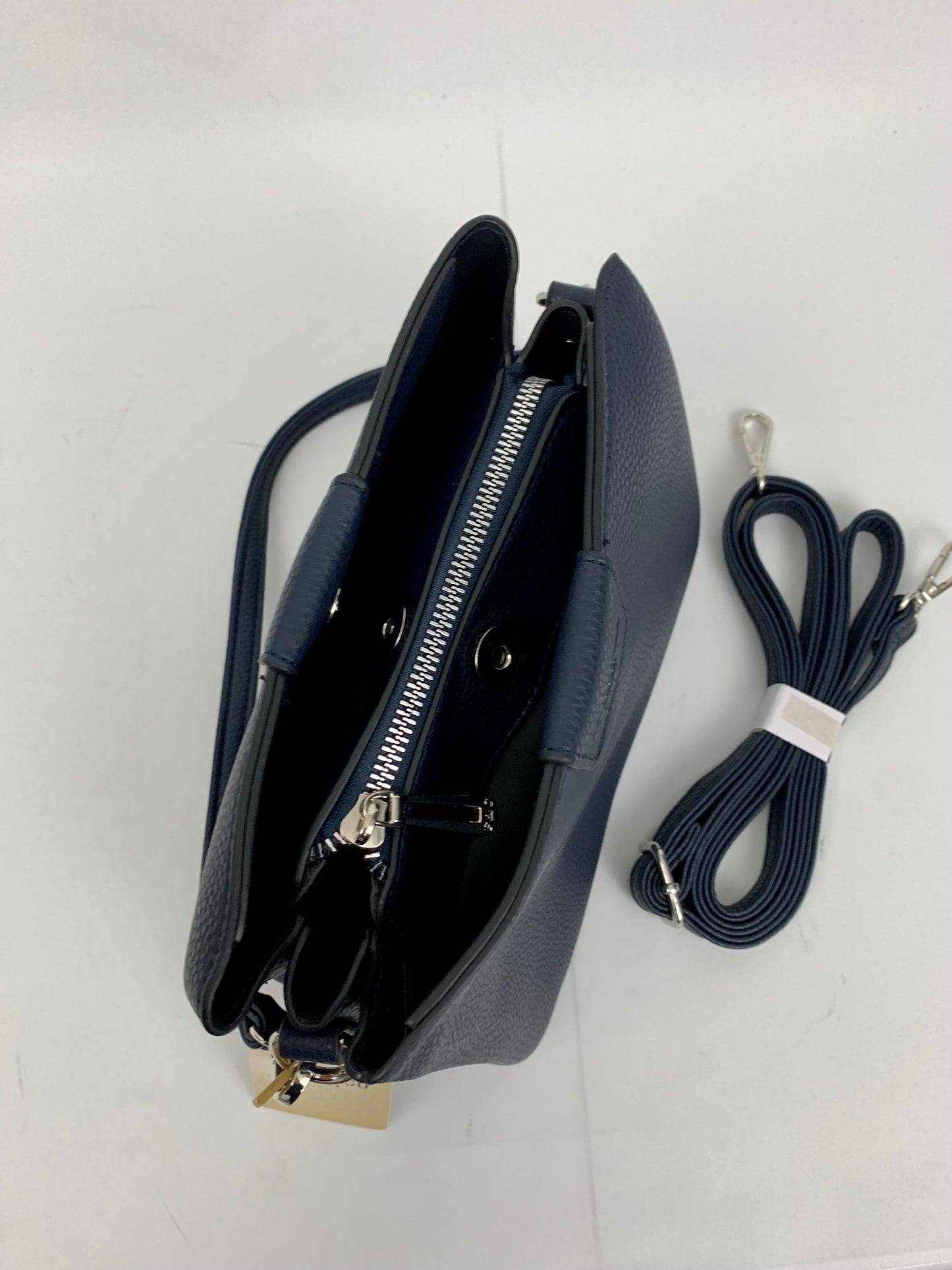 Amsterdam navy faux leather crossbody/ shoulder handbag I Selective Ireland